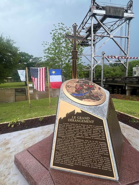 Monument de l’Odyssée acadienne en Louisiane2023.