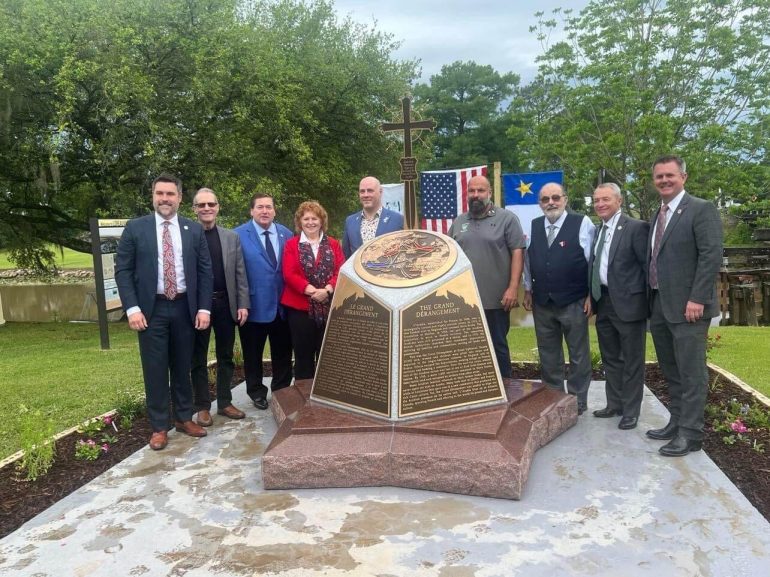 SNA inaugure un nouveau monument de l’Odyssée acadienne en Louisiane
